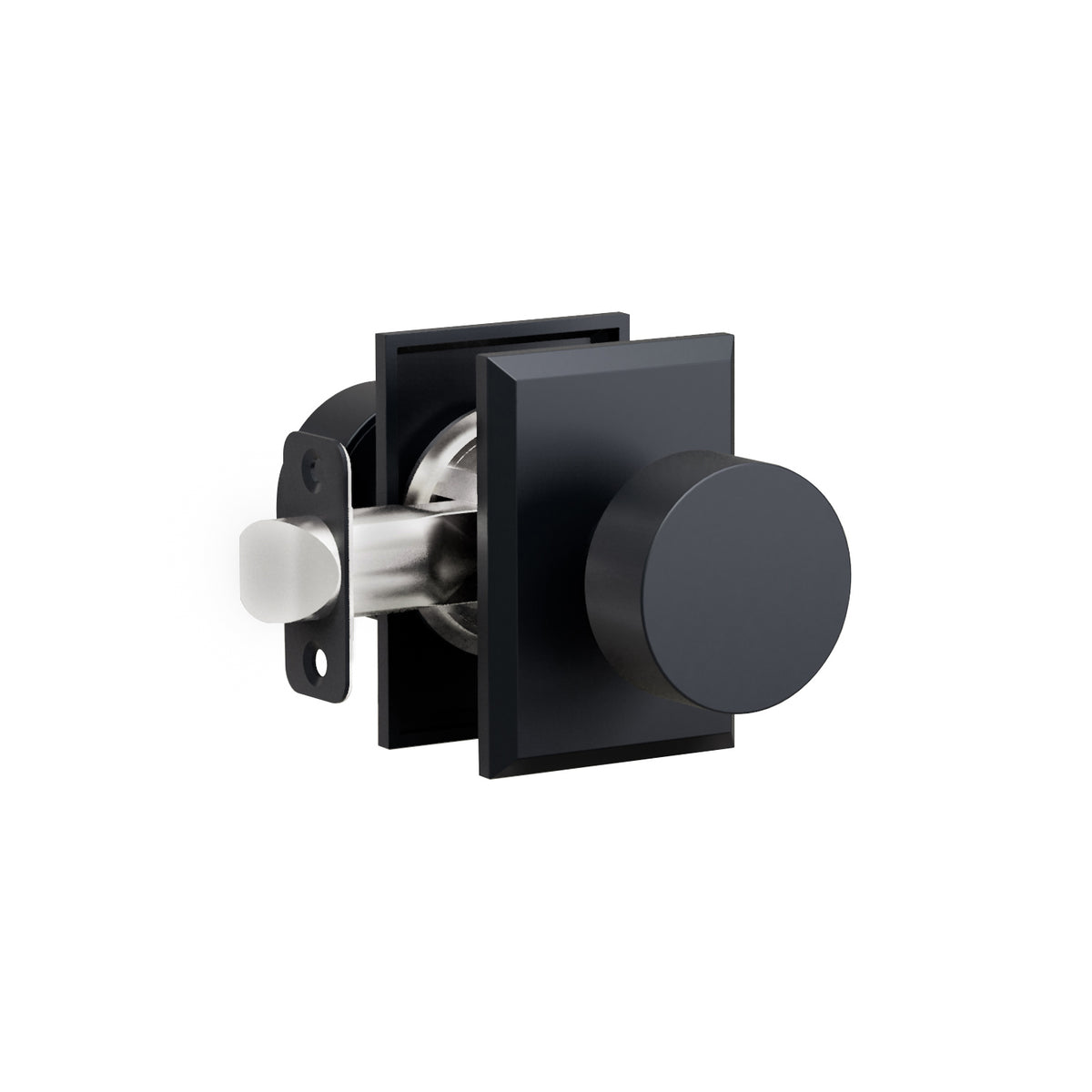 K3R2 Knob (K3 Flat Knob with Rectangle R2 Rosette) – Montana Forge