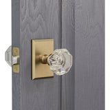 K4R2 (K4 Crystal Knob with Rectangle R2 Rosette)