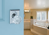 K4R2 (K4 Crystal Knob with Rectangle R2 Rosette)
