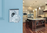 K4R2 (K4 Crystal Knob with Rectangle R2 Rosette)