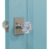 K4R2 (K4 Crystal Knob with Rectangle R2 Rosette)