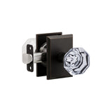 K4R2 (K4 Crystal Knob with Rectangle R2 Rosette)