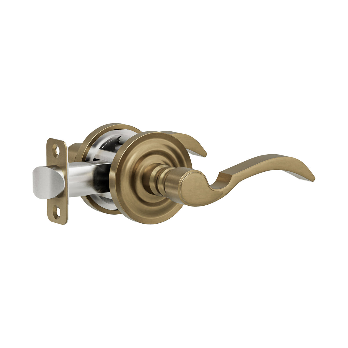 L1R1 Lever (L1 Lever with Beveled Round R1 Rosette) – Montana
