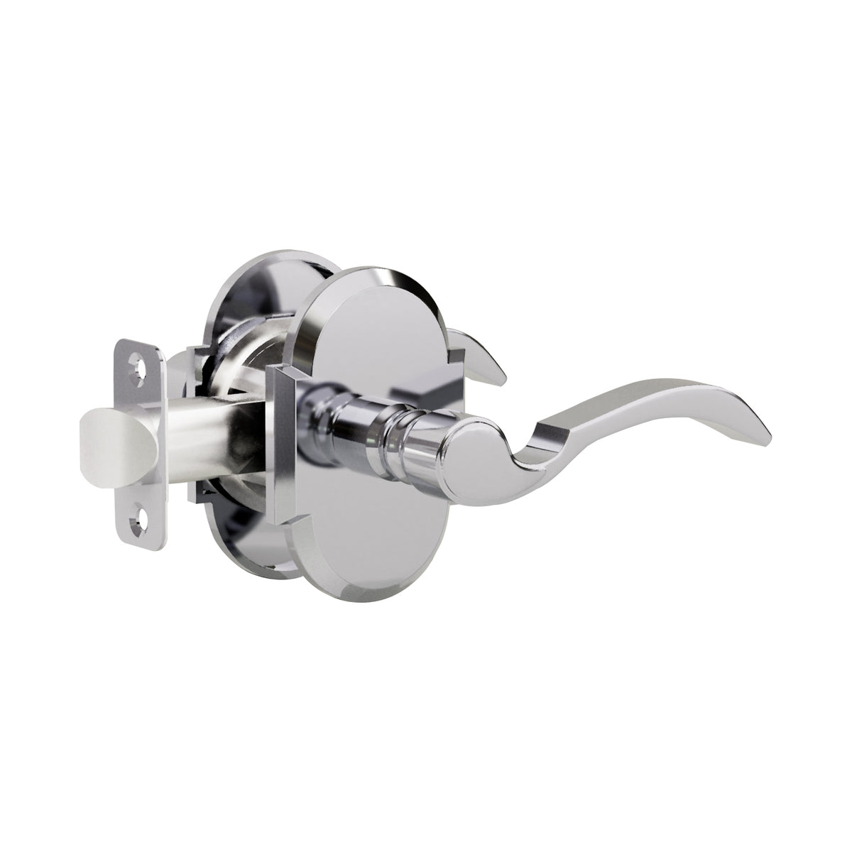 Providence RX-L1 3-LOOP L1R3 Lever (L1 Lever with curved R3 Rosette) – Montana Forge Hardware