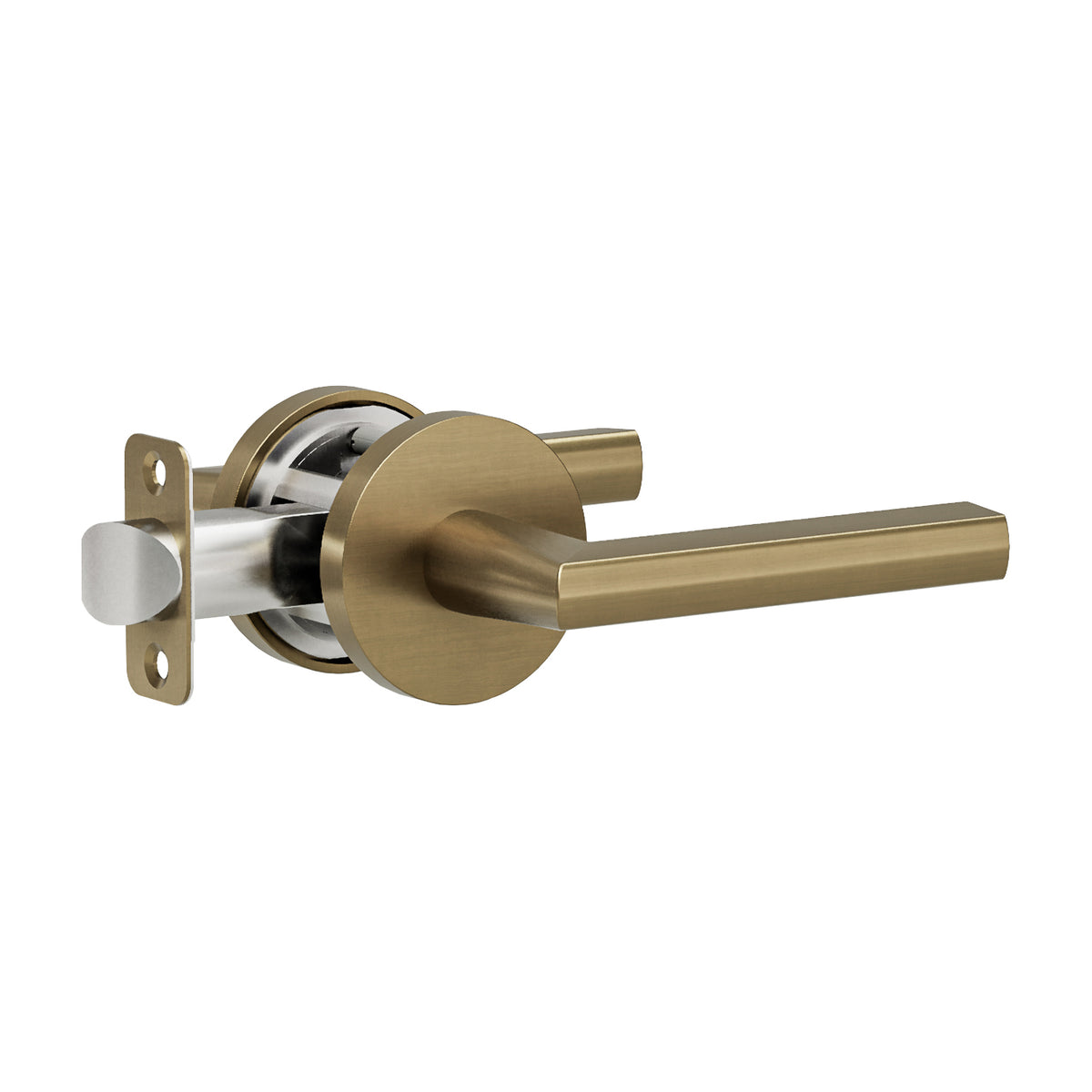 L7R4 Lever (L7 Lever with Modern Round R4 Rosette) – Montana Forge