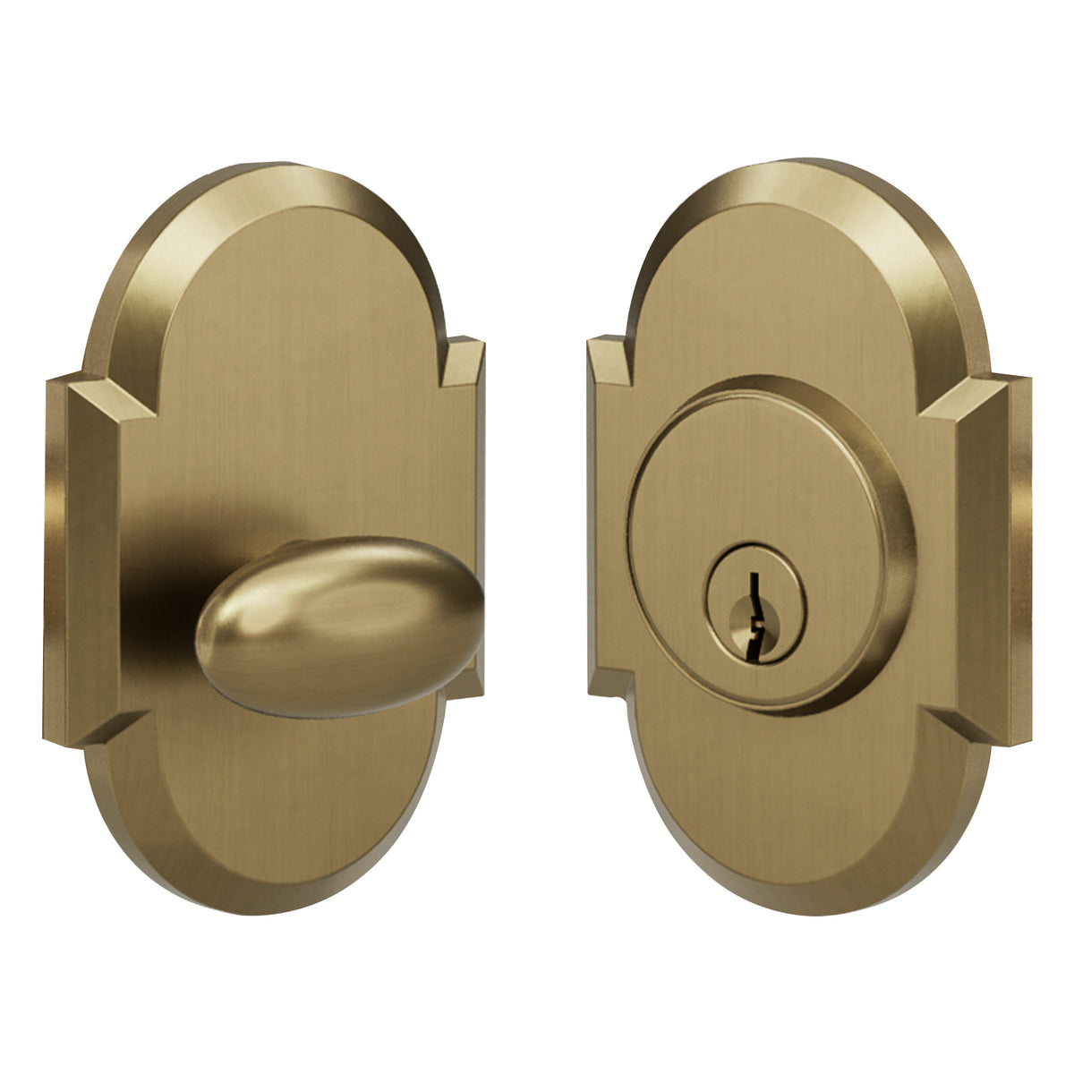 D3 Curved Deadbolt – Montana Forge Hardware