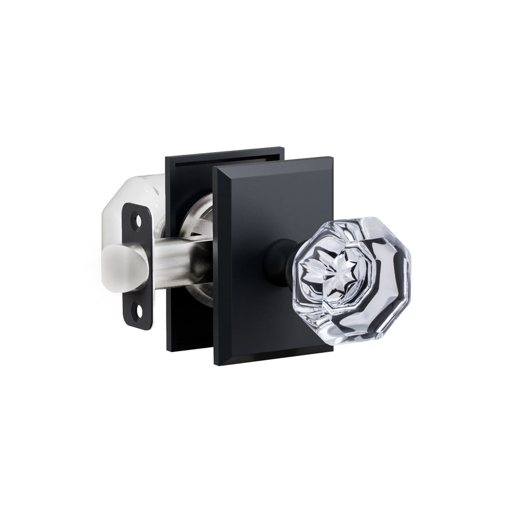 K4R2 (K4 Crystal Knob with Rectangle R2 Rosette) – Montana Forge Hardware