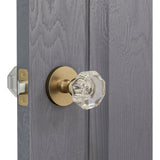K4R4 (K4 Crystal Knob with Modern Round R4 Rosette)