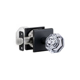 K4R5 (K4 Crystal Knob with Modern Square R5 Rosette)
