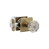 K4R5 (K4 Crystal Knob with Modern Square R5 Rosette)