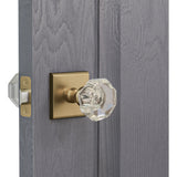 K4R5 (K4 Crystal Knob with Modern Square R5 Rosette)