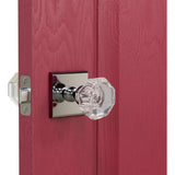 K4R5 (K4 Crystal Knob with Modern Square R5 Rosette)