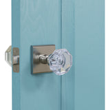 K4R5 (K4 Crystal Knob with Modern Square R5 Rosette)