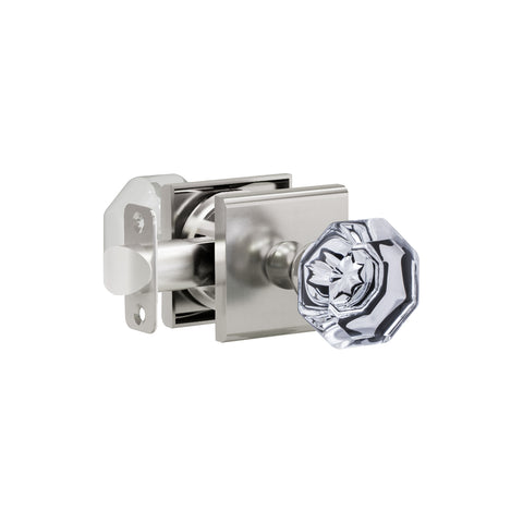 K4R5 (K4 Crystal Knob with Modern Square R5 Rosette)