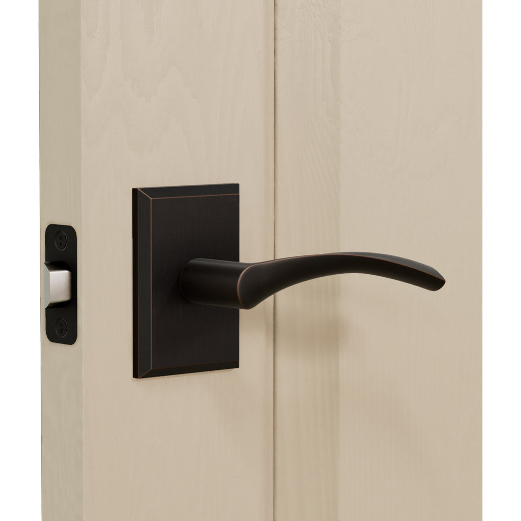 L4R2 Lever (L4 Lever with Rectangle R2 Rosette) – Montana Forge Hardware