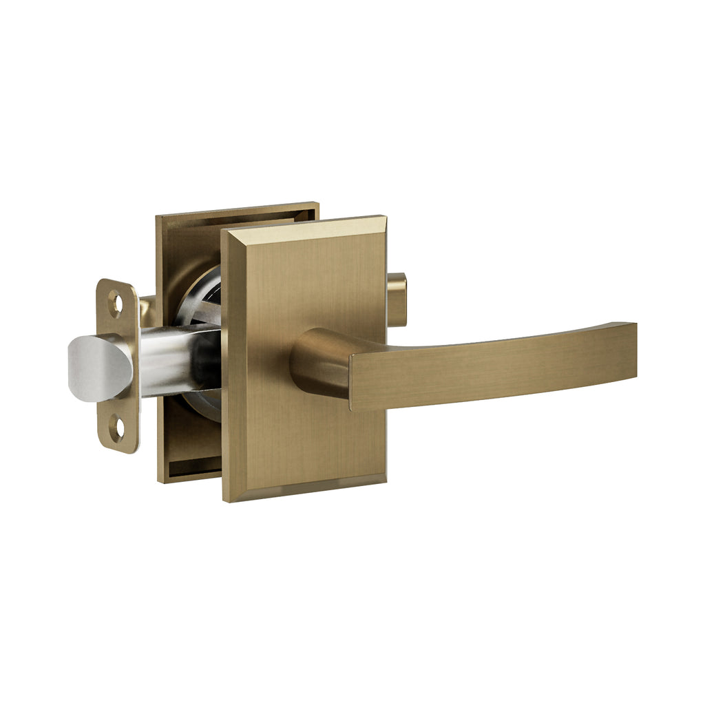 L6R2 Lever (L6 Lever with Rectangle R2 Rosette) – Montana Forge Hardware