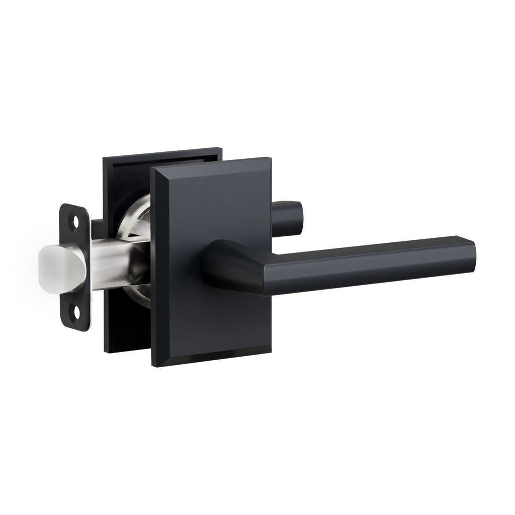 R2 Rectangular Lock L7R2 Lever (L7 Lever with Rectangle R2 Rosette) – Montana Forge Hardware