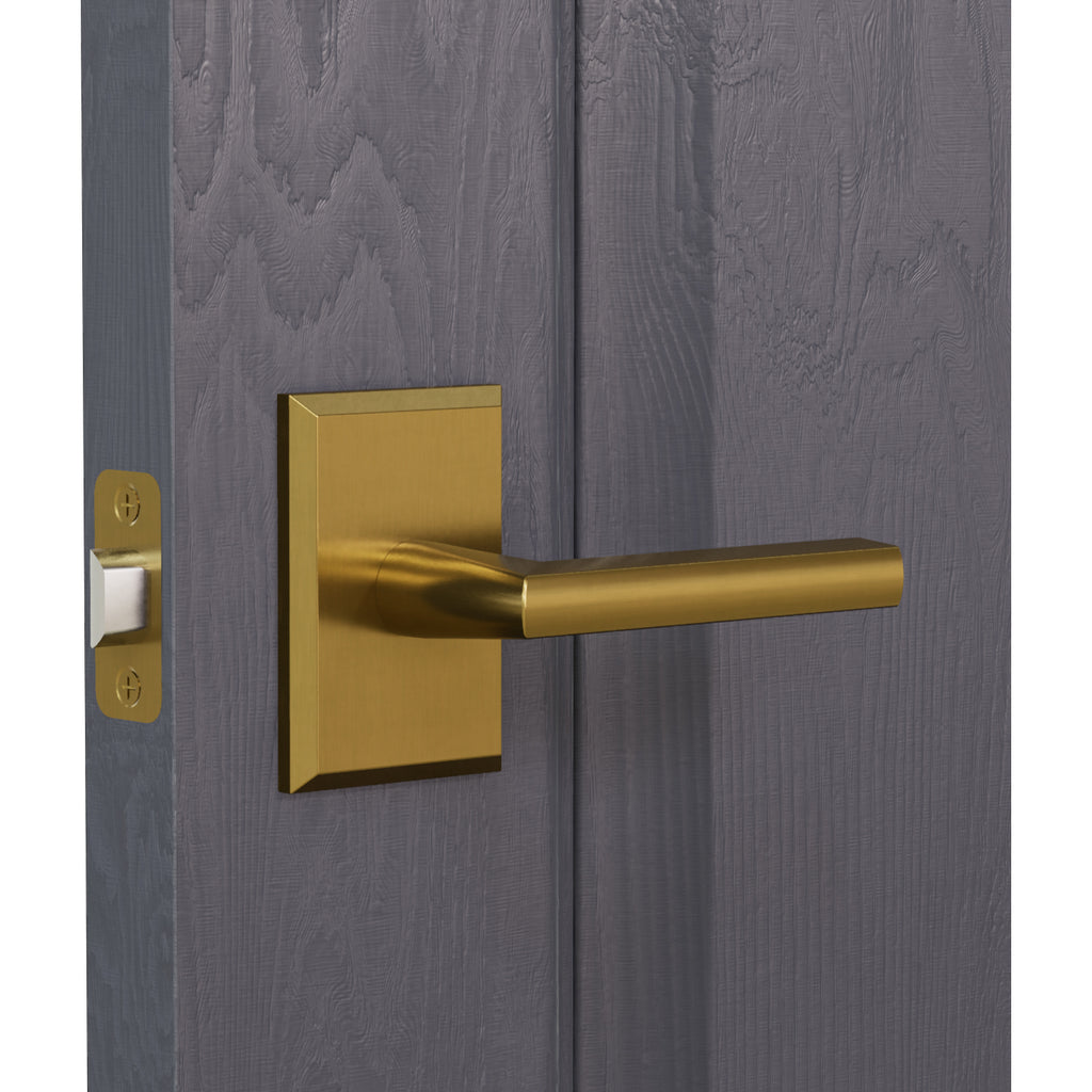 R2 Rectangular Lock L7R2 Lever (L7 Lever with Rectangle R2 Rosette) – Montana Forge Hardware